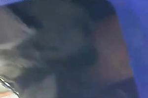 A marvelous and corpulent girl got filmed upskirt outside