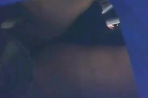 A marvelous and corpulent girl got filmed upskirt outside