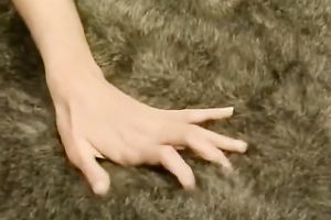 Dark haired slut receives a load of cum on her marvelous face