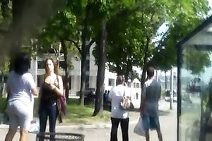 Hidden camera video with the most amazing ass in the world