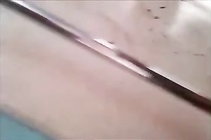 Woman wearing a petticoat acquires caught on my hidden livecam
