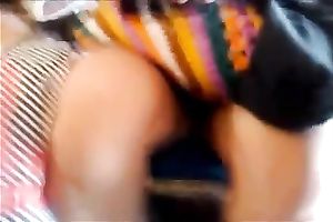 Woman wearing a petticoat acquires caught on my hidden livecam