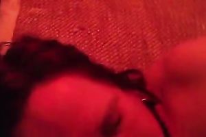 Filthy woman rubs and infers fucks her own pussy and play with her love bubbles