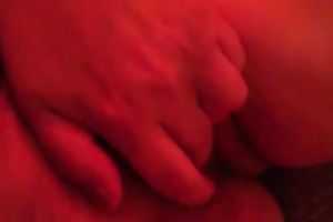 Filthy woman rubs and infers fucks her own pussy and play with her love bubbles