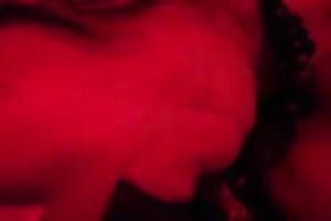 Filthy woman rubs and infers fucks her own pussy and play with her love bubbles