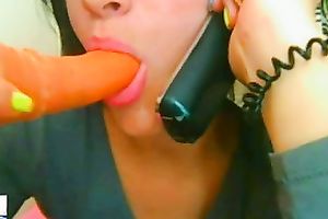 My ravishing Colombian GF with large round titties masturbates for me on cam