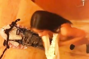 Skinny brunette hair legal age teenager sweetie in the dressing room on hidden cam