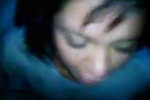 Salacious woman sucks my knob and acquires overspread with cum