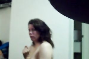 My buddy's GF kneels in front of me to engulf my weiner