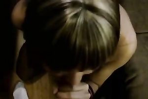 Hungry exotic milf whore blows my large dick and eats cum