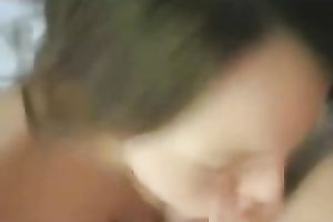 My breasty girlfriend sucks my schlong like vacuum cleaner