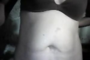 Filipino bitch with no boobs is rubbing her muff for me
