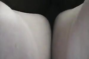 My corpulent older latin babe floozy takes my wang from behind for creampie