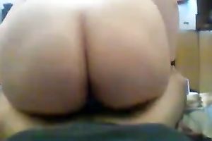 Luscious big beautiful woman rides and rubs my hard weenie in POV sex tape