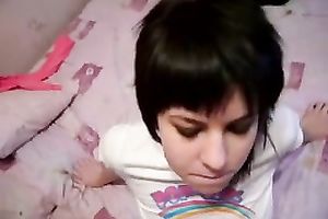 Ramming my hot legal age teenager hottie and feeding her with a cumload