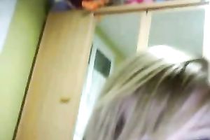 My insanely kinky girlfriend sucks my knob in front of the web camera