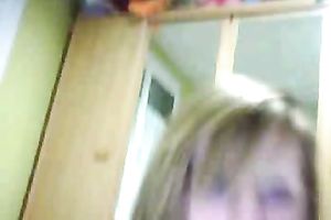 My insanely kinky girlfriend sucks my knob in front of the web camera