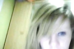 My insanely kinky girlfriend sucks my knob in front of the web camera