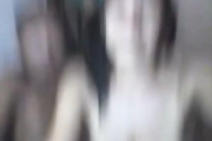 My Filipina cheating wife allows me to play with her tits in front of a livecam