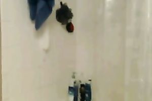 My PAWG sexy girlfriend in the shower teasing me with self made clip