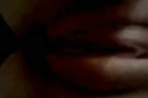Shaved pink coochie and arsehole of a white whore filmed closeup
