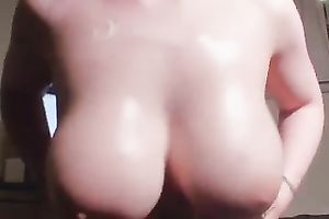 Stunning skanky white milf on web camera showed her fabulous rack