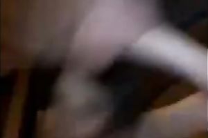 My horny dark brown GF groans sweetly while riding my ramrod