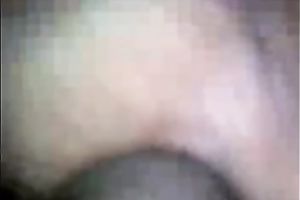 My horny dark brown GF groans sweetly while riding my ramrod