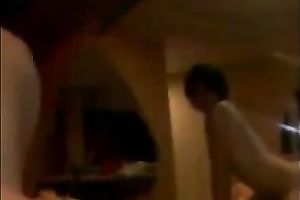 My horny dark brown GF groans sweetly while riding my ramrod