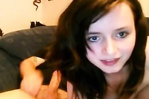 Charming legal age teenager lets me finger her vag after that babe sucks my jock