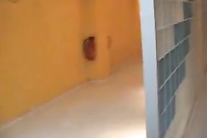 Exquisite sex with skanky bimbo in the solarium on POV tape