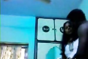 Thirsty butt dude suckles nipples of his impressive Indian GF