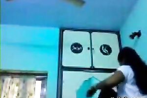 Thirsty butt dude suckles nipples of his impressive Indian GF