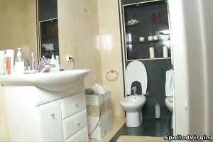 Trashy nympho is truly into having sex in missionary position