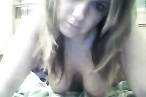 Unthinkably horny livecam model masturbates for me on web camera