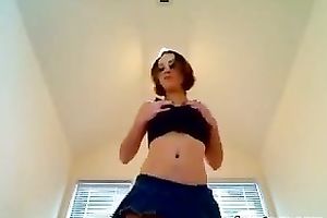 A horny white wife bonks her fur pie with a sextoy whilst having a buttplug in her arse