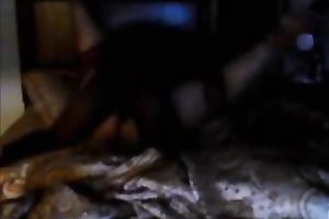Black chap pounding my overweight white muff after movie scene night