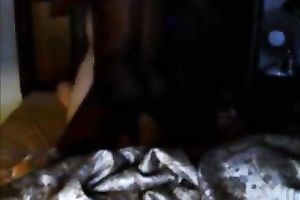 Black chap pounding my overweight white muff after movie scene night