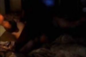 Black chap pounding my overweight white muff after movie scene night