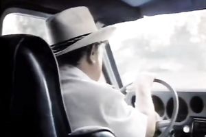 Just a wild and impure retro groupsex in the limousine