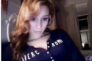 Extremely cute American white wife showing brassiere and pants