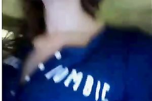 Extremely cute American white wife showing brassiere and pants