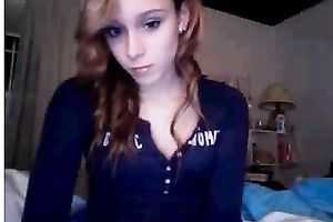 Extremely cute American white wife showing brassiere and pants