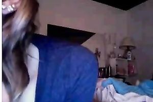 Extremely cute American white wife showing brassiere and pants
