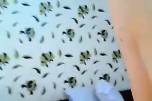 Lovely tattooed brunette hair fingers her lovely pussy in web camera solo