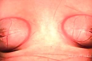 Poor blond white bitch bounded with threads got her love tunnel toyed