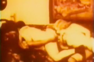 Two classic prostitutes serve one client at the highest level