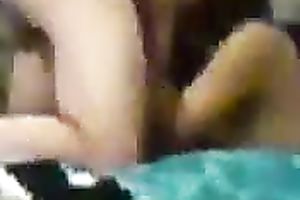 Attractive Latina works on my jock in homemade sex tape