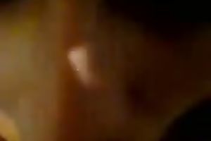 Attractive Latina works on my jock in homemade sex tape