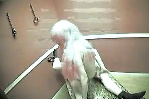 Long-haired harlot jumps on my pecker in front of a hidden web camera